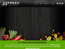 Tablet Screenshot of freshkitchen.com